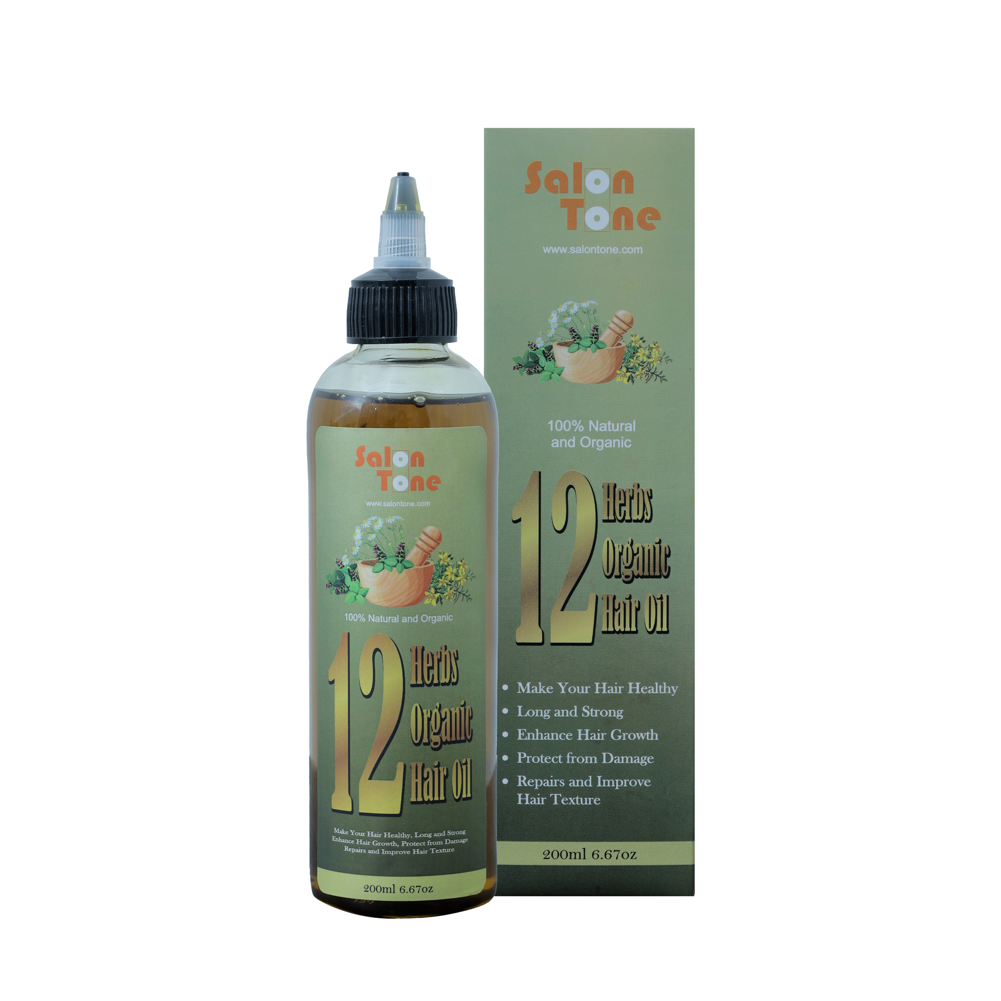 12 Herbs Organic Hair Oil